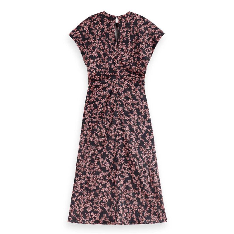 Scotch & Soda Satin Jacquard Midi Dress image number 1